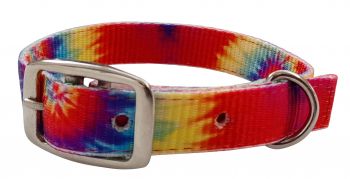 27513: Showman Couture ™ Tye Dye print nylon dog collar Primary Showman