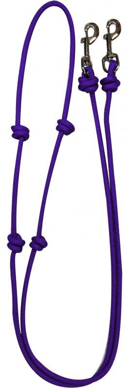 28037: knotted barrel reins Reins Showman