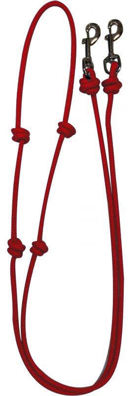 28037: knotted barrel reins Reins Showman