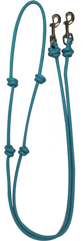28037: knotted barrel reins Reins Showman