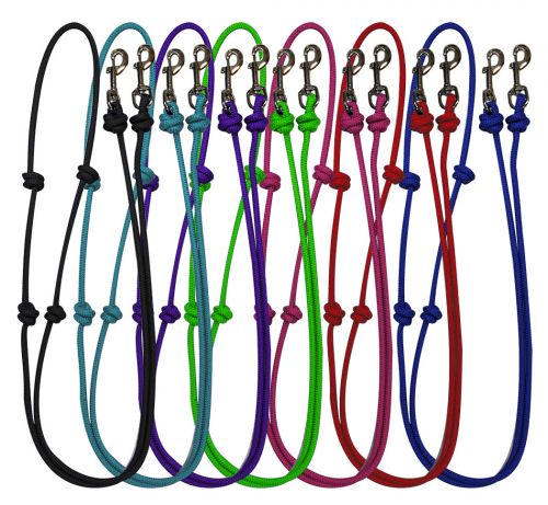 28037: knotted barrel reins Reins Showman