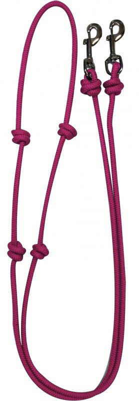 28037: knotted barrel reins Reins Showman