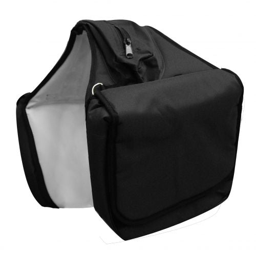 296072: saddle bag with zipper cantle bag Saddle Bag Showman Saddles and Tack