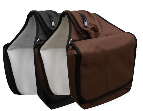 296072: saddle bag with zipper cantle bag Saddle Bag Showman Saddles and Tack
