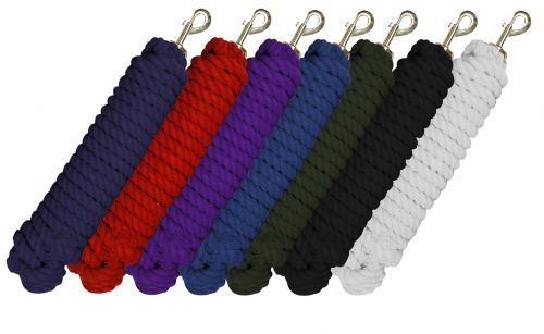 3030: 25' braided cotton lunge line with brass snap Primary Showman Saddles and Tack