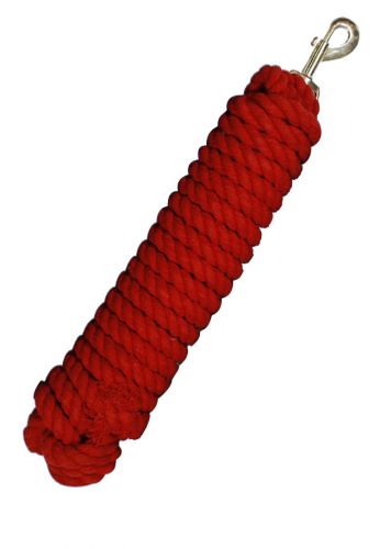 3030: 25' braided cotton lunge line with brass snap Primary Showman Saddles and Tack