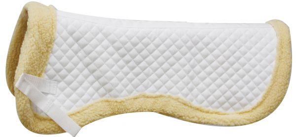 30345: Showman™ 23" x 18" Quilted Engilsh Half Pad English Saddle Pad Showman