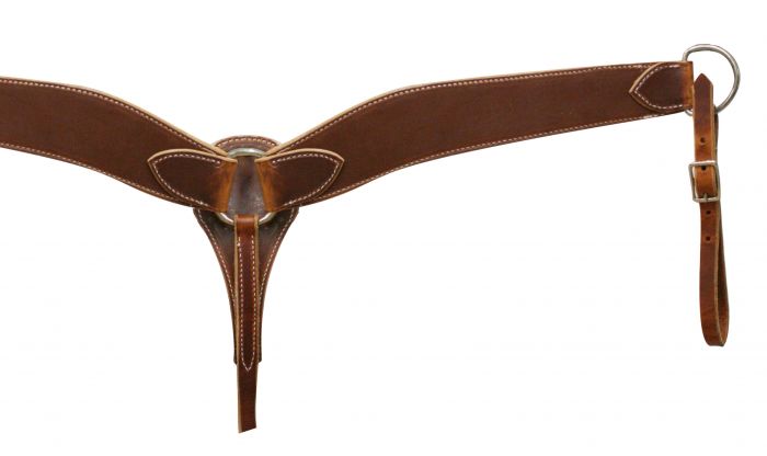 3059: Heavy Duty Double Stitched Leather Breastcollar Breast Collar Showman Saddles and Tack
