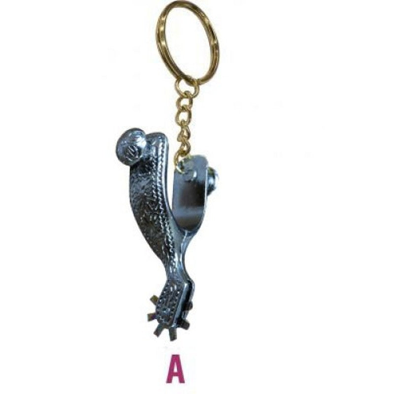 30671: Metal key chain comes in 5 styles Primary Showman Saddles and Tack