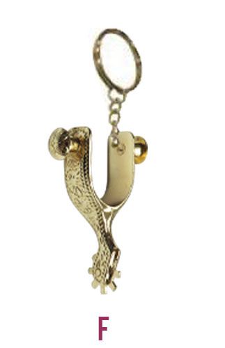 30671: Metal key chain comes in 5 styles Primary Showman Saddles and Tack