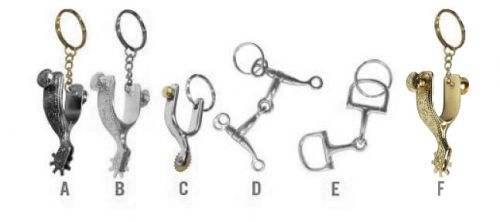 30671: Metal key chain comes in 5 styles Primary Showman Saddles and Tack