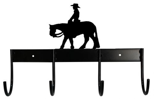 309895-2: 4 Hook tack rack with pleasure horse design Saddle Rack Showman Saddles and Tack