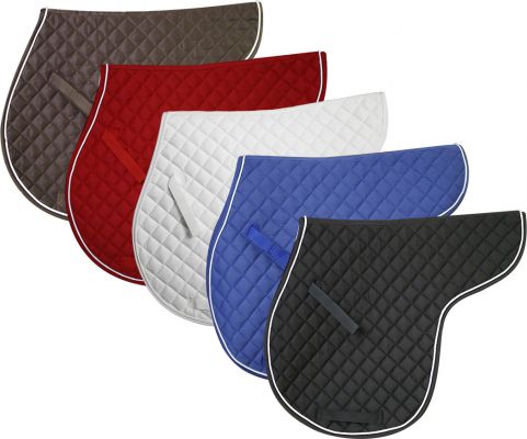 30990: Showman™ english saddle pad constructed with soft, 100% cotton twill top English Saddle Pad Showman