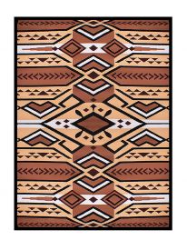 32482: Large Southwest Design print area rug Primary Showman Saddles and Tack