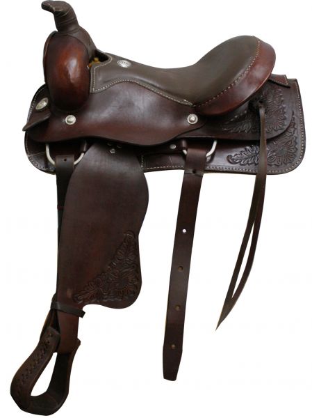 3735: 16" Circle S Roper Style Saddle Roping Saddle Circle S