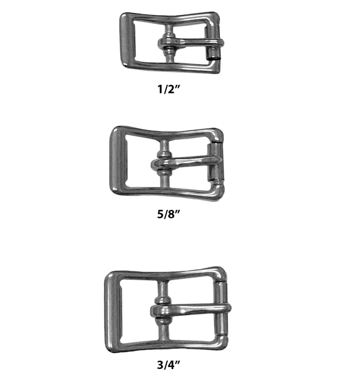 Center Bar Buckle Stainless Steel