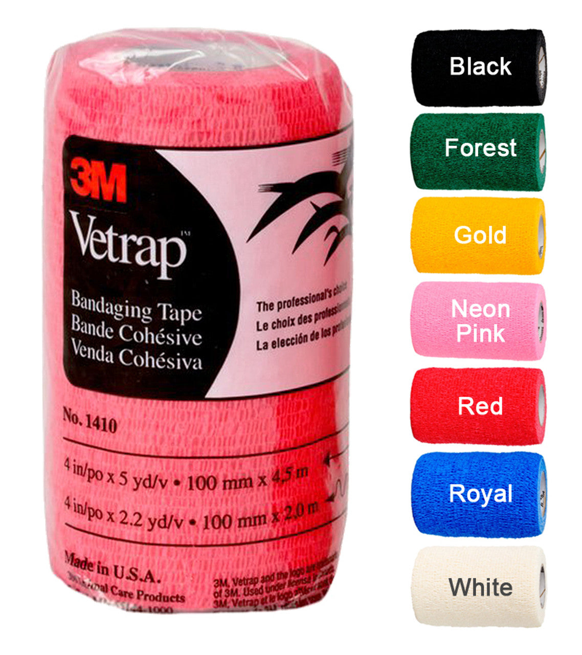 3M Vetrap Bandaging Tape 4"x 5 yards (100/cs)-TexanSaddles.com