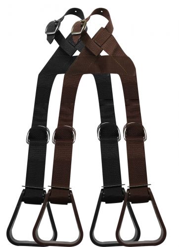 44957: Heavy duty nylon adjustable buddy stirrup Primary Showman