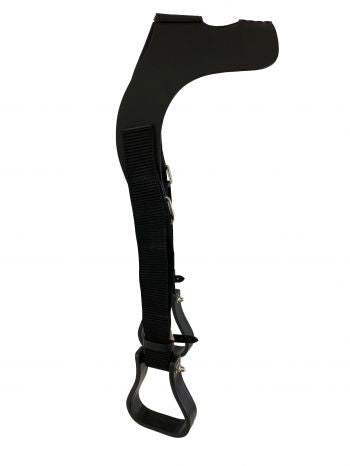 44958: Leather over the horn buddy stirrup Stirrups Showman Saddles and Tack