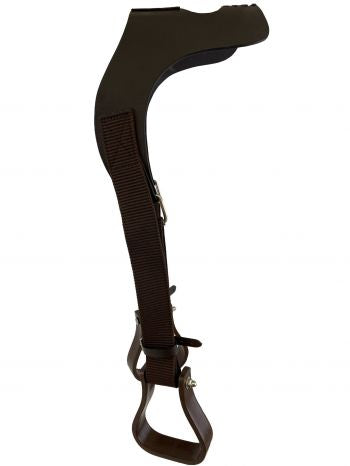 44958: Leather over the horn buddy stirrup Stirrups Showman Saddles and Tack