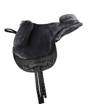 44959: English Fleece Lined Bareback Saddle English Saddle Pad Showman Saddles and Tack