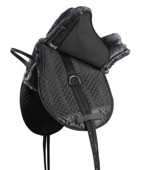 44959: English Fleece Lined Bareback Saddle English Saddle Pad Showman Saddles and Tack