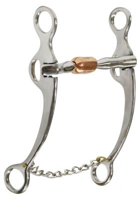 46110: Showman™ stainless steel reining bit with 8" cheeks Bits Showman