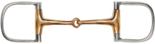 46280: Showman™ Stainless Steel d-ring style bit with 3" D cheek Bits Showman