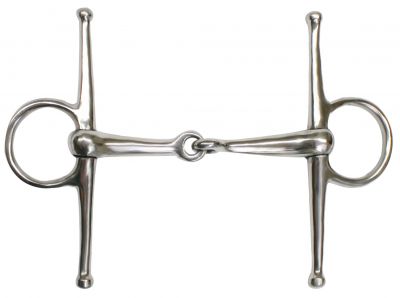 46330: Showman™ stainless steel full cheek snaffle bit with 5" stainless steel broken mouth piece Bits Showman