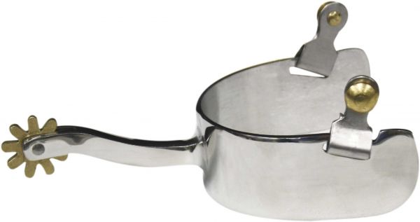 46660: Showman™ Stainless Steel Wide Band Spur Western Spurs Showman