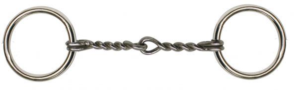 46825: Showman™ Chrome Plated O-ring Pony bit with twisted broken mouth piece Bits Showman