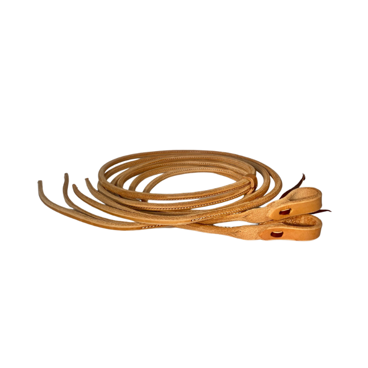 Round Rolled Leather Split Reins