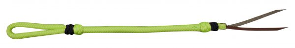 48002: Two Tone Braided Nylon Quirt Whip Showman Saddles and Tack