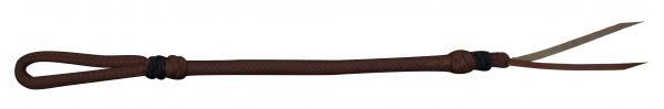 48002: Two Tone Braided Nylon Quirt Whip Showman Saddles and Tack