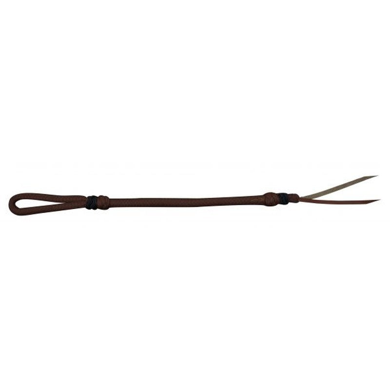 48002: Two Tone Braided Nylon Quirt Whip Showman Saddles and Tack