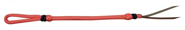 48002: Two Tone Braided Nylon Quirt Whip Showman Saddles and Tack