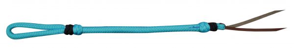 48002: Two Tone Braided Nylon Quirt Whip Showman Saddles and Tack