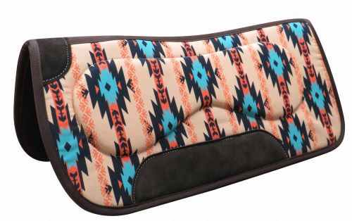 4962: Showman ® 31" x 32" Felt bottom Navajo saddle pad with built up sides Western Saddle Pad Showman