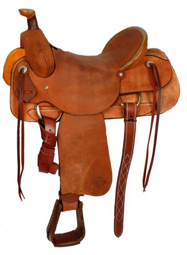 501: 15", 16", 17" Showman™ Hard Seat Roping Saddle Primary Showman