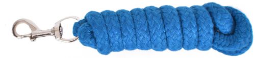 50179: 8' Braided Cotton Lead Rope Primary Showman Saddles and Tack