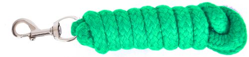 50179: 8' Braided Cotton Lead Rope Primary Showman Saddles and Tack