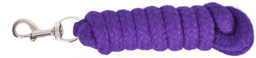 50179: 8' Braided Cotton Lead Rope Primary Showman Saddles and Tack