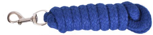 50179: 8' Braided Cotton Lead Rope Primary Showman Saddles and Tack