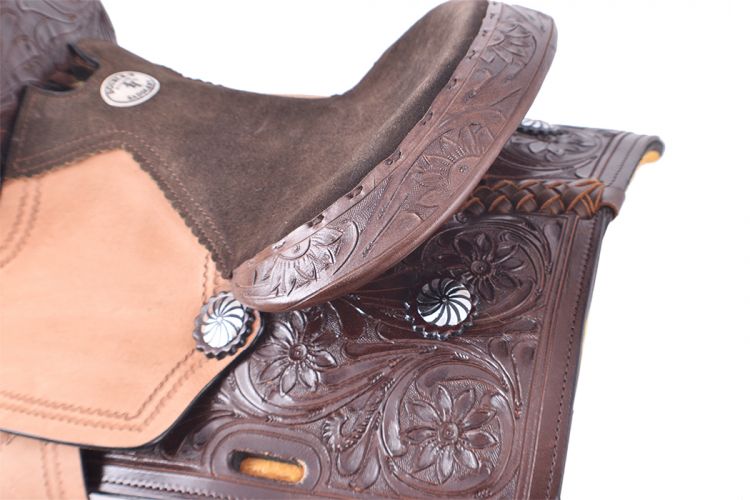 50412: 12" Double T Pony saddle set Youth Saddle Double T