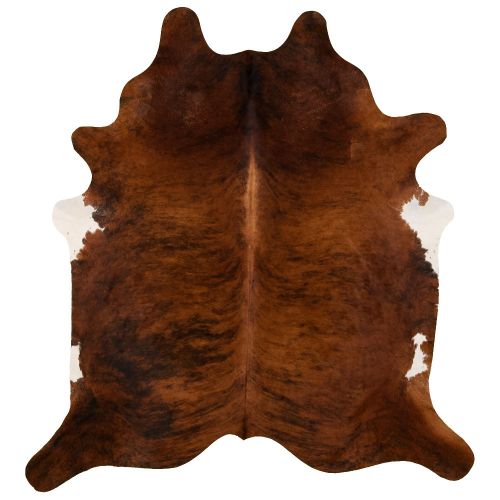 5064: LG/XL Brazilian Brindle hair on cowhide rug Primary Showman Saddles and Tack