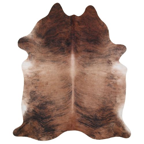 5064: LG/XL Brazilian Brindle hair on cowhide rug Primary Showman Saddles and Tack