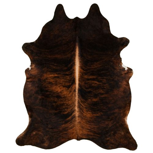 5064: LG/XL Brazilian Brindle hair on cowhide rug Primary Showman Saddles and Tack
