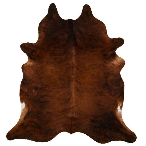 5064: LG/XL Brazilian Brindle hair on cowhide rug Primary Showman Saddles and Tack