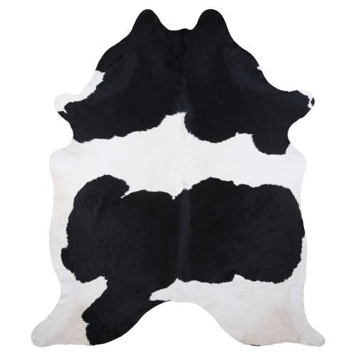 5068: LG/XL Brazilian Black and White hair on cowhide rug Primary Showman Saddles and Tack