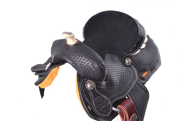 50710: 10" Double T Pony saddle set Youth Saddle Double T